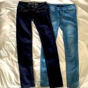Joe’s Jean and American Eagle Stretch Skinny Jeans